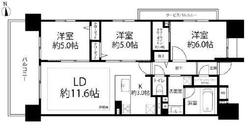 スカイクレストビュー西葛西 間取図・土地図