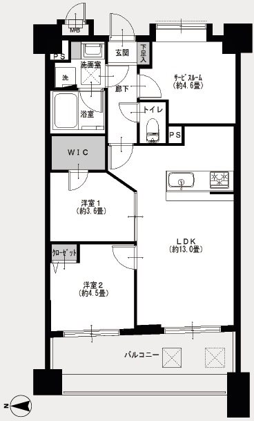 グランシティ葛西Ⅱ 間取図・土地図