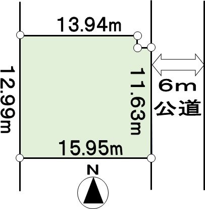 大松1丁目売地 間取図・土地図