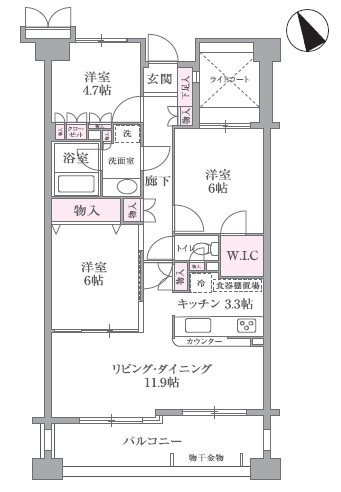 サンヴェール上永谷 間取図・土地図