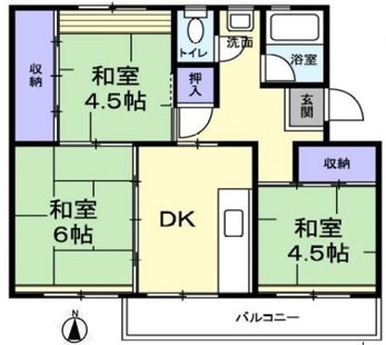 草加旭町団地 間取図・土地図