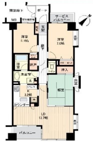 葛西パークサイドアベニュー 間取図・土地図