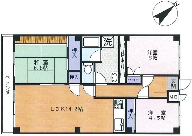 江戸川ハイツ 間取図・土地図