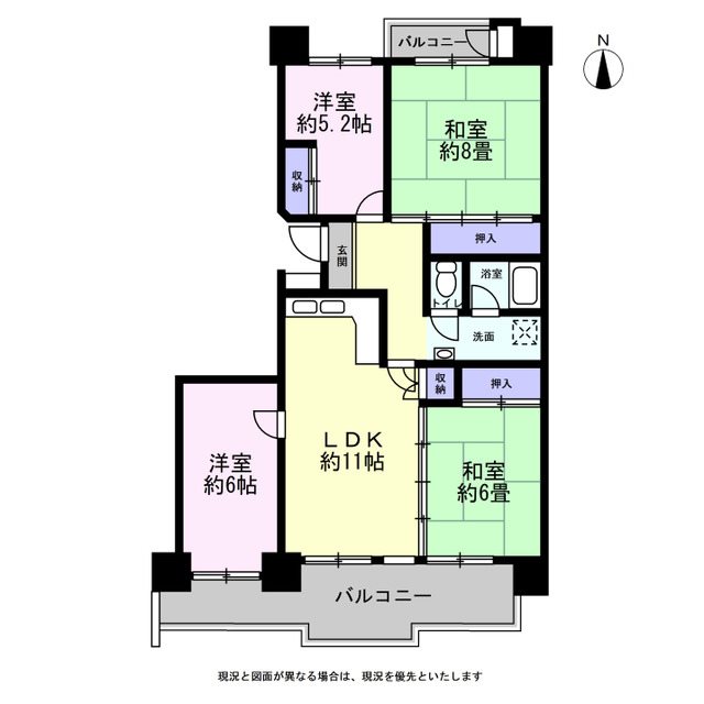 さざなみ団地 間取図・土地図