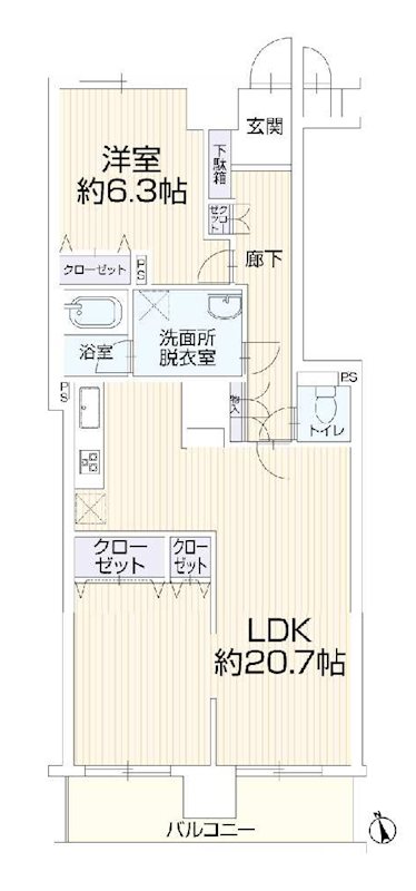 コスモ永山 間取図・土地図