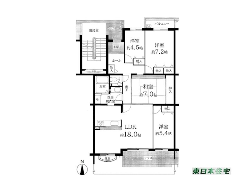 杉田坪呑団地 間取図・土地図