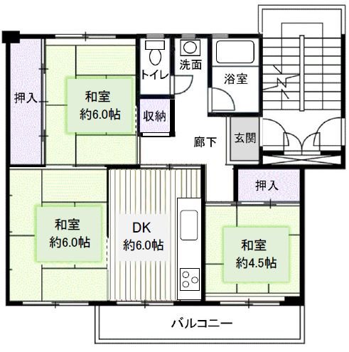 みさと団地（12街区） 間取図・土地図