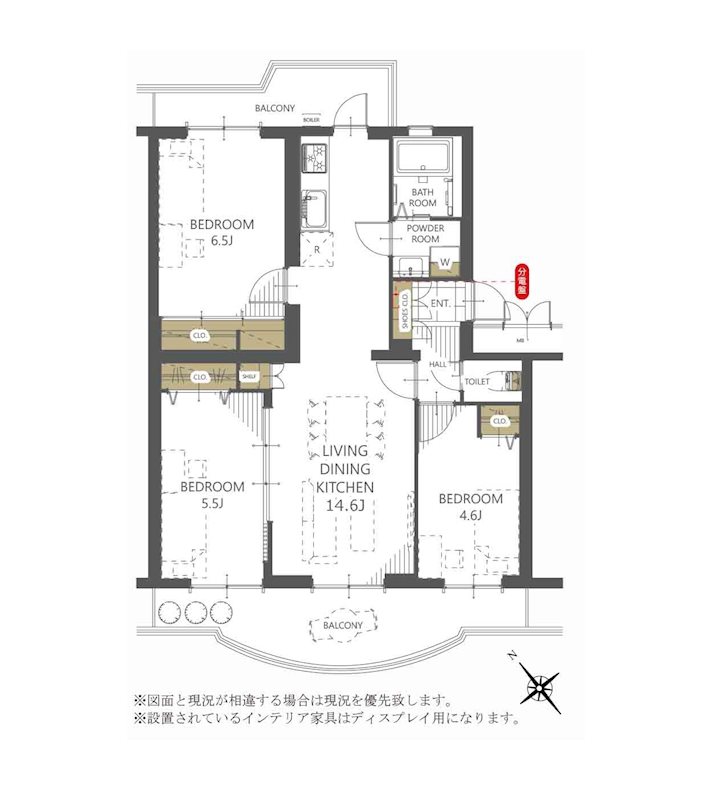 サニーホームズ検見川 間取図・土地図