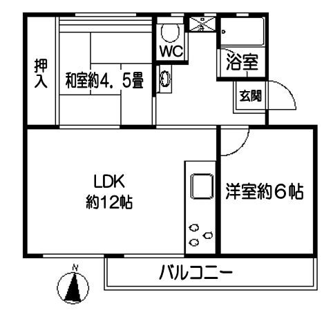 あやめ台団地9棟 間取図・土地図