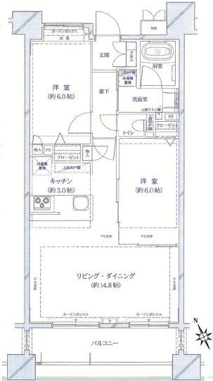 ルネサンス葛西　ザ・レジデンス 間取図・土地図