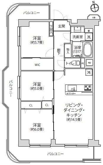 ヴェラハイツ葛西 間取図・土地図