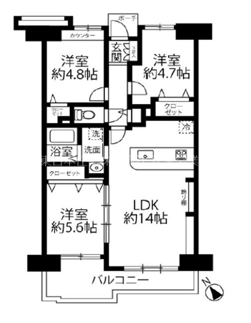 ダイアパレス湘南ライフタウン 間取図・土地図