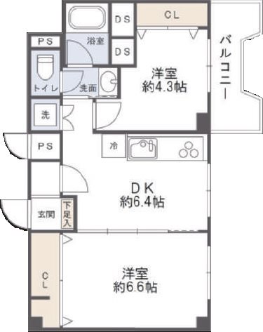 パシフィック門前仲町 間取図・土地図