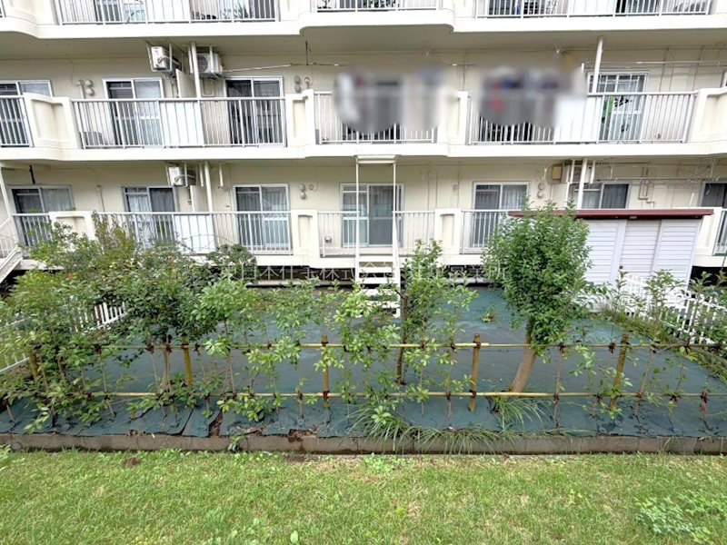 羽根沢第一住宅 現地写真（庭）