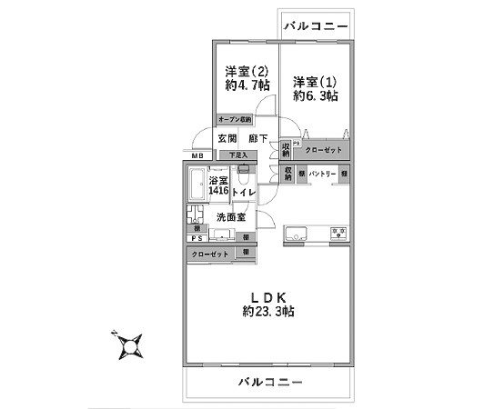 羽根沢第三住宅 間取図・土地図