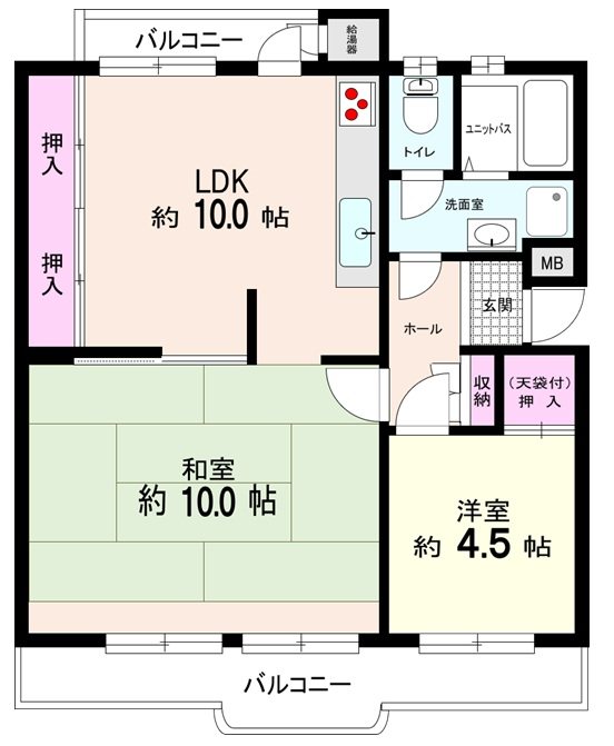 虹ヶ丘団地16号棟 間取図・土地図