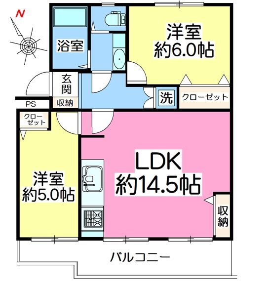 滝山団地2街区 間取図・土地図