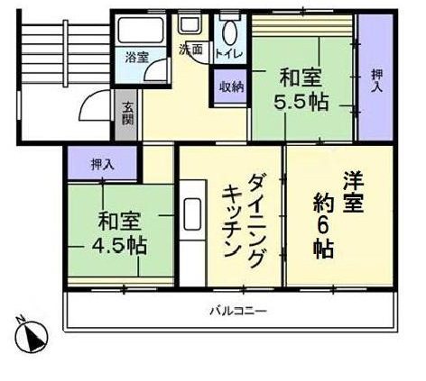 芝山団地    間取図・土地図