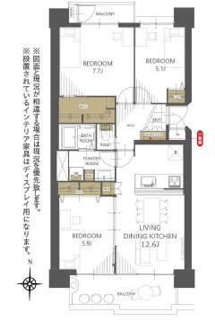 金沢シーサイドタウンさざなみ団地第１住宅１２号棟 間取図・土地図
