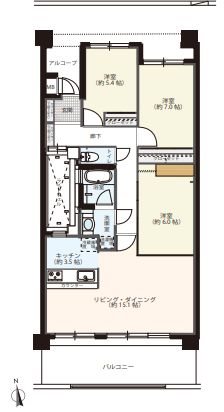 マイキャッスル椚田 間取図・土地図