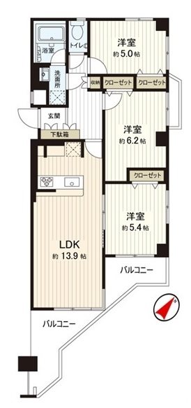 クレストコート東戸塚Ⅱ 間取図・土地図