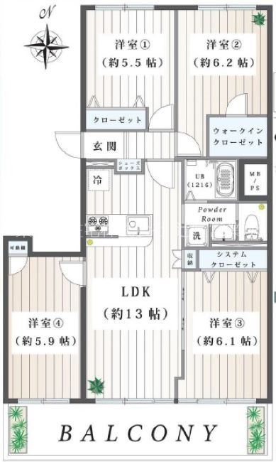 県ドリームハイツ 間取図・土地図