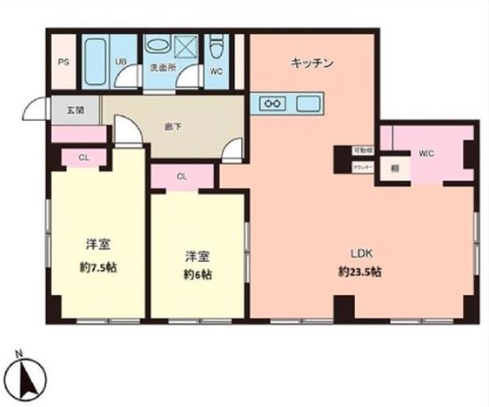 サンコーポ勝田台Ｆ棟 間取図・土地図