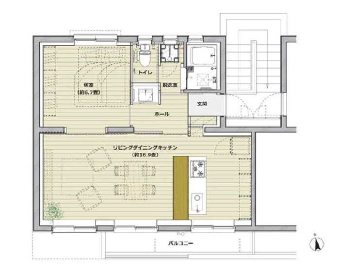 永山三丁目第二住宅 間取図・土地図