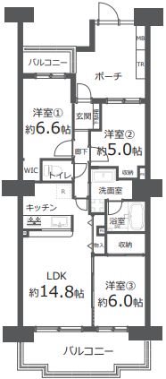 オラリオンサイト四番館 間取図・土地図