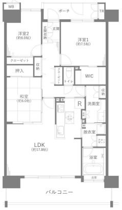 ルネグランディア 間取図・土地図