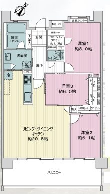 レクセル多摩センターマークレジデンス 間取図・土地図