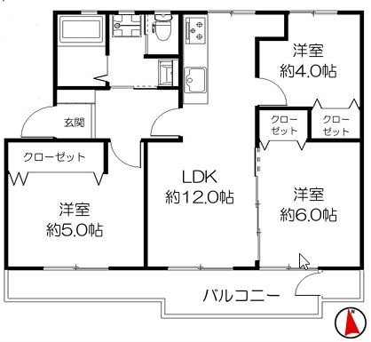 左近山団地 間取図・土地図