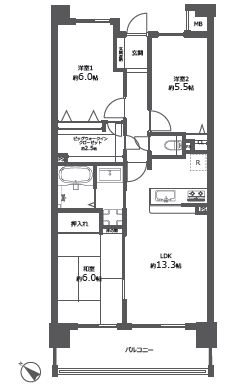 アクアウィング３５３ 間取図・土地図