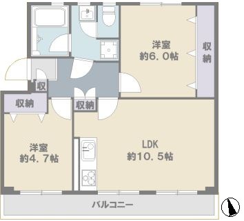 新栄町団地 間取図・土地図