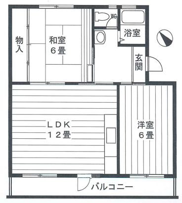 上中ノ原団地 間取図・土地図