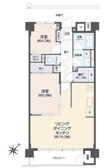 サンライフ南行徳 間取図・土地図