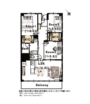 検見川ガーデンハイツ 間取図・土地図