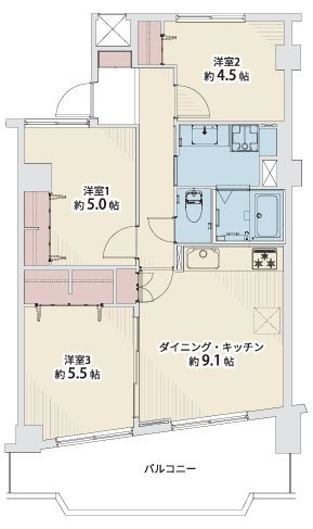 ガーデンアルス草加 間取図・土地図