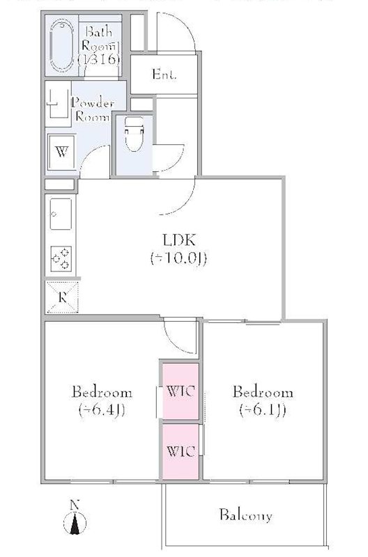 ファミール聖蹟桜ヶ丘 間取図・土地図