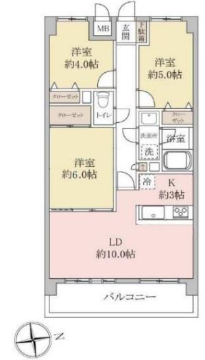 コンフォール東川口 間取図・土地図