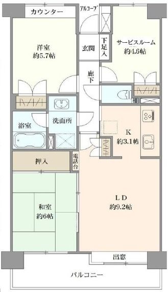 東川口パークホームズ 間取図・土地図