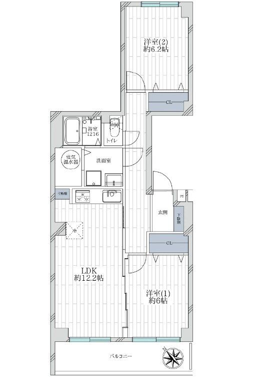 行徳ビューハイツ 間取図・土地図