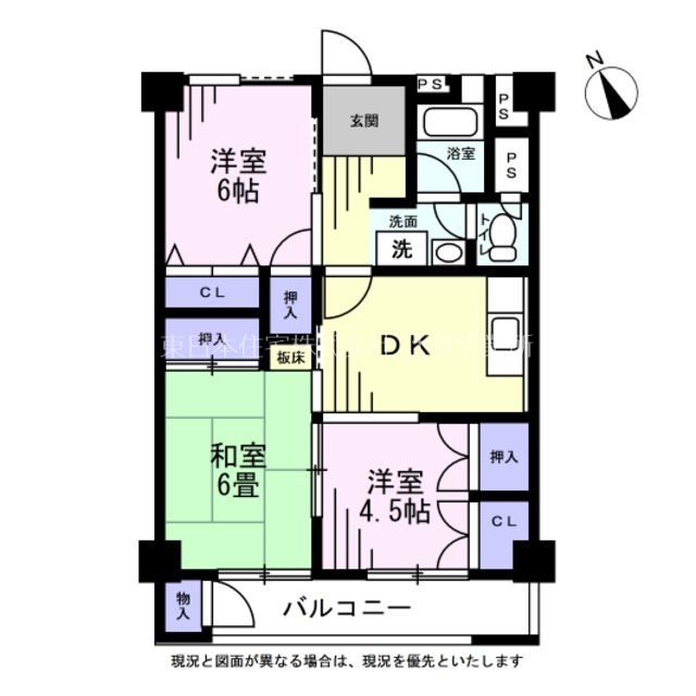 ぐみさわ東ハイツ 間取図・土地図