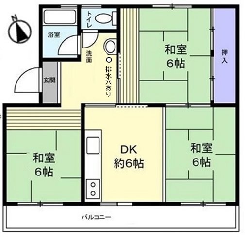 高津団地6街区 間取図・土地図
