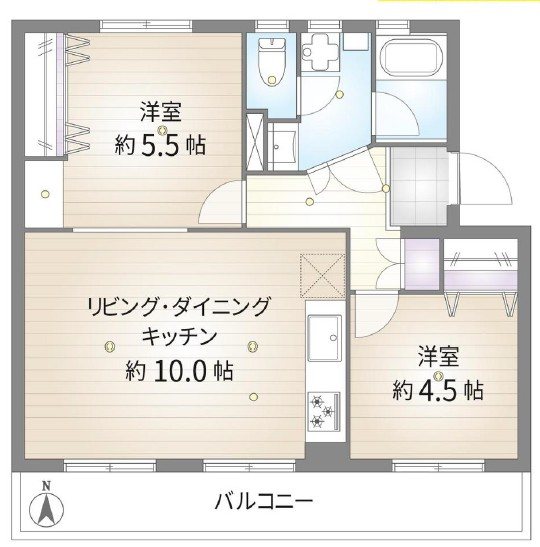 すすき野第２団地８街区14号棟 間取図・土地図