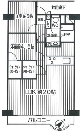 稲毛ファミールハイツ24棟 間取図・土地図