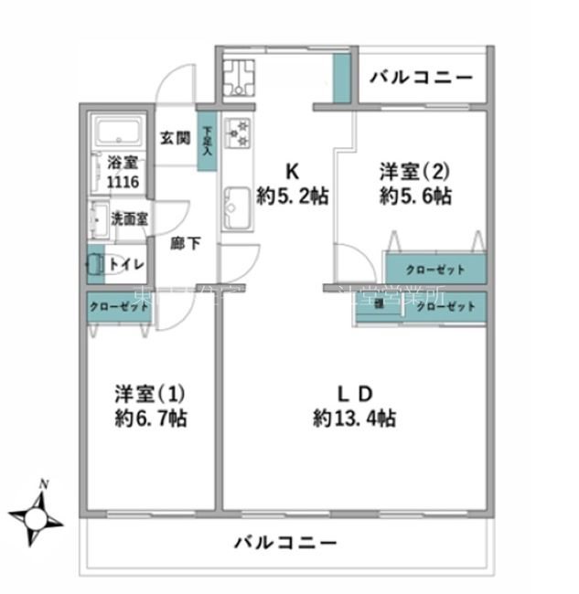 茅ヶ崎ニューライフ 間取図・土地図