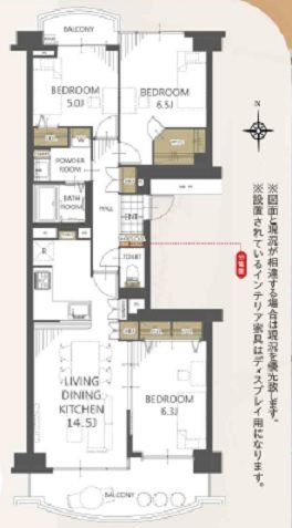 シティ能見台ふれあいの街Ｌ棟　 間取図・土地図