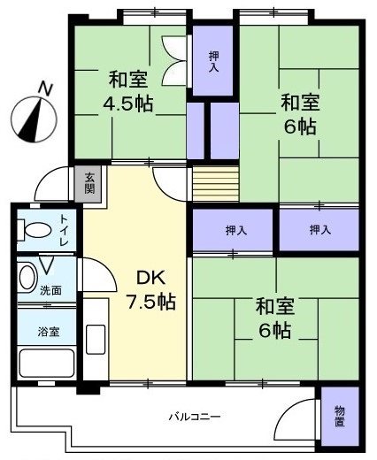木曽住宅 間取図・土地図