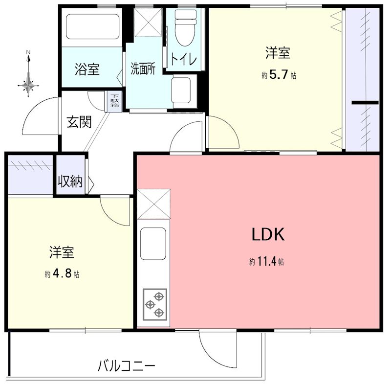 真砂一丁目団地 間取図・土地図